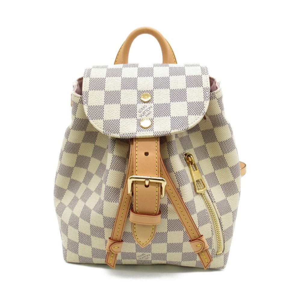 Louis Vuitton Sperone BB Backpack Backpack Bag Canvas Damier Azur